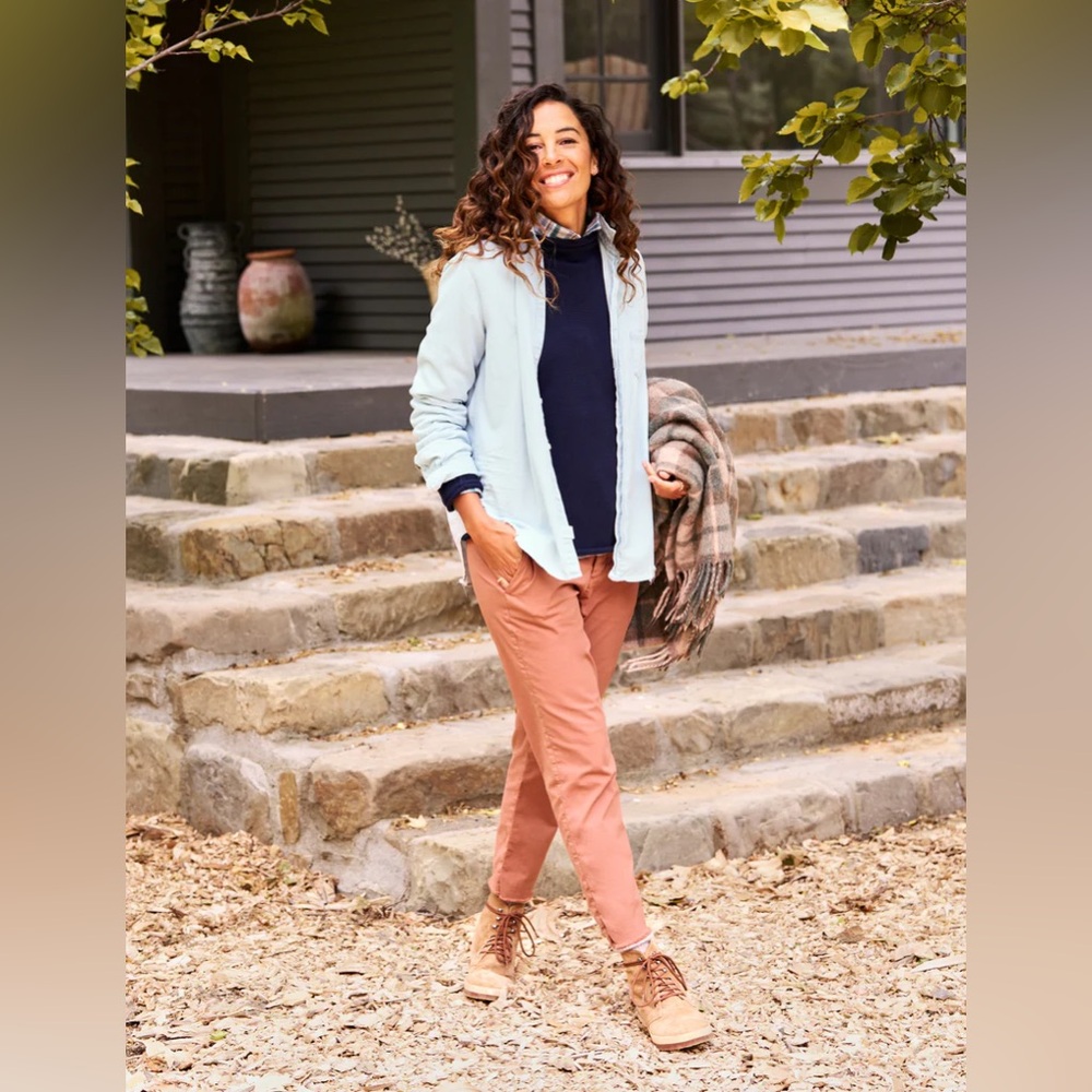 Frank & Eileen Wicklow Italian Chino Performance Twill in Cloves Sz 4 NEW